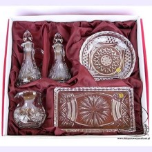 Conjunto de galhetas de cristal + lavabo - SKLEP ATD 729