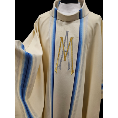 CASULA GÓTICA MARIANA - ALB...