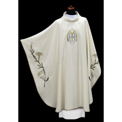 CASULA GÓTICA MARIANA - ALB...