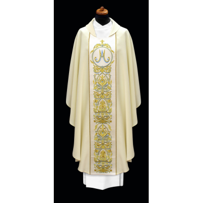 CASULA GÓTICA MARIANA - ALB...