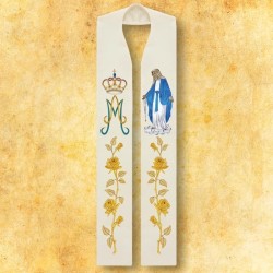 TRADITIONAL MARIAN STOLE "OUR LADY OF THE ROSARY" - URB: "MB Różańcowa”
