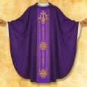 CASULA GÓTICA - URB: Ornat z pasem haftowanym