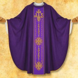 CHASULE GÓTICA - URB: Ornat z pasem haftowanym