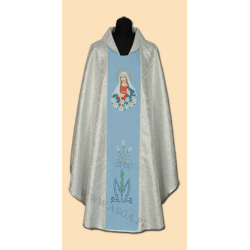 GOTHIC MARIAN CHASULE "IMMACULATE HEART OF MARY" - AAA 760