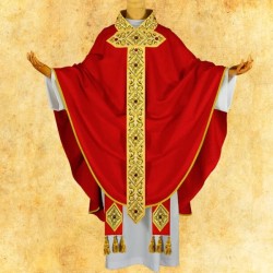 CASULA GÓTICA COM PEDRAS - URB: „Monsignor”