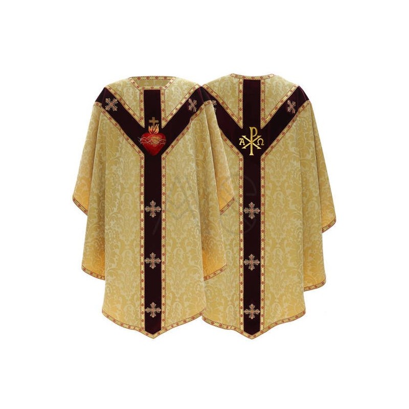 CASULA SEMIGÓTICA "SAGRADO CORAÇÃO DE JESUS" - ARS GY829-AC26