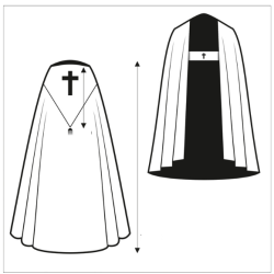 Capa de asperge gótica "Cordeiro de Deus" - KOR KP14