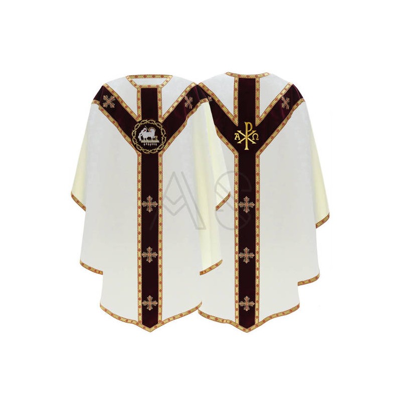 Casulla semigótica "Cordero de Dios" - ARS GY817-AGC26